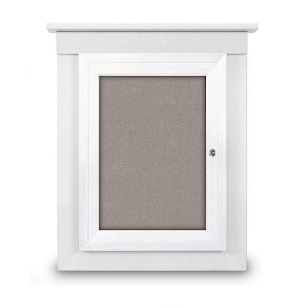 Sliding Glass Enclosed Letterboard, 72"x4, UV9008ACS-BLACK-LICORI